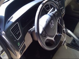 2014 HONDA CIVIC, WHITE, LX, 1.8L, AT,  A25080
